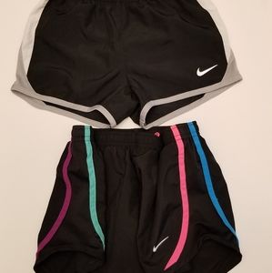 2 girls small nike shorts